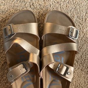 Gold Sandals Size 7
